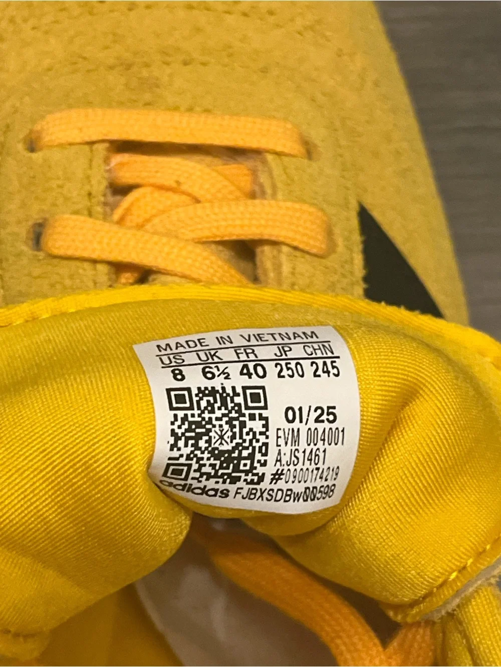 Adidas Taekwondo Lace W Women's Yellow Sneakers Suede Shoes